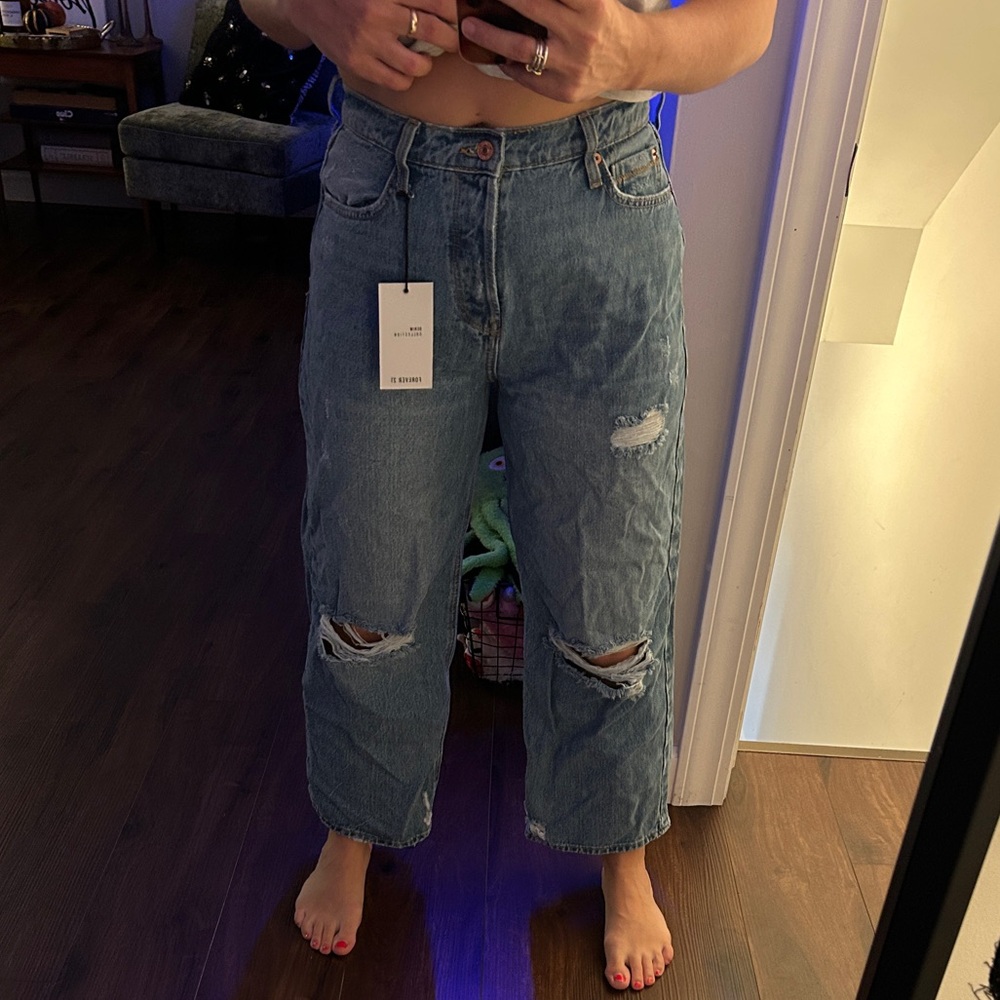 Forever 21 Light Blue Denim Pants